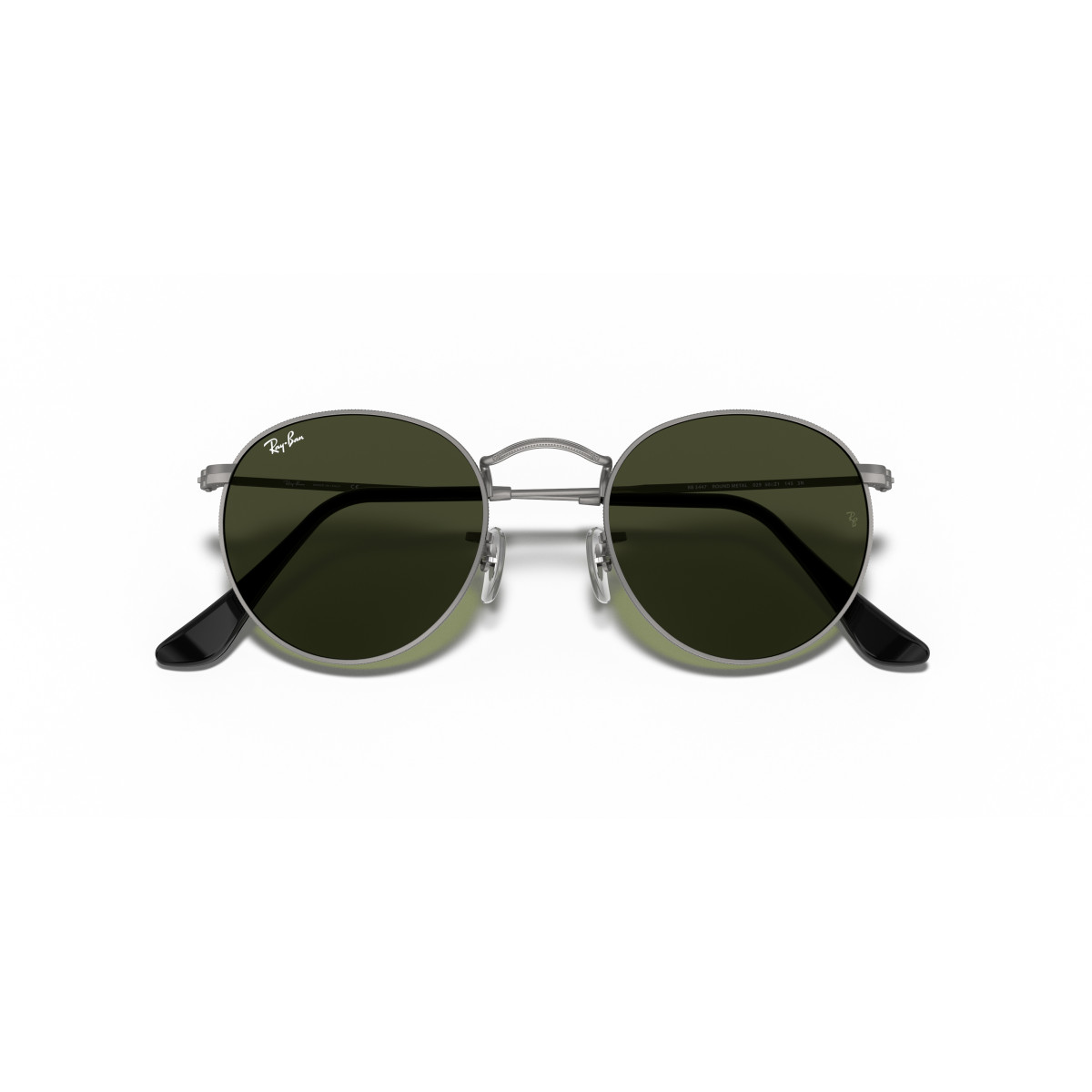 Ray-Ban Round Metal Large päikeseprillid | Gunmetal - G-15 Green