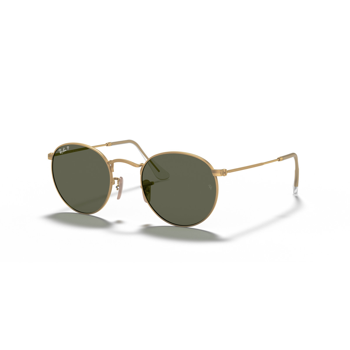 Ray-Ban Round Metal Small päikeseprillid | Polarized | Gold - G-15 Green
