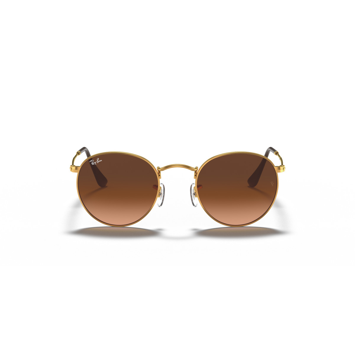 Ray-Ban Round Metal Small päikeseprillid | Light Bronze - Pink Brown Gradient