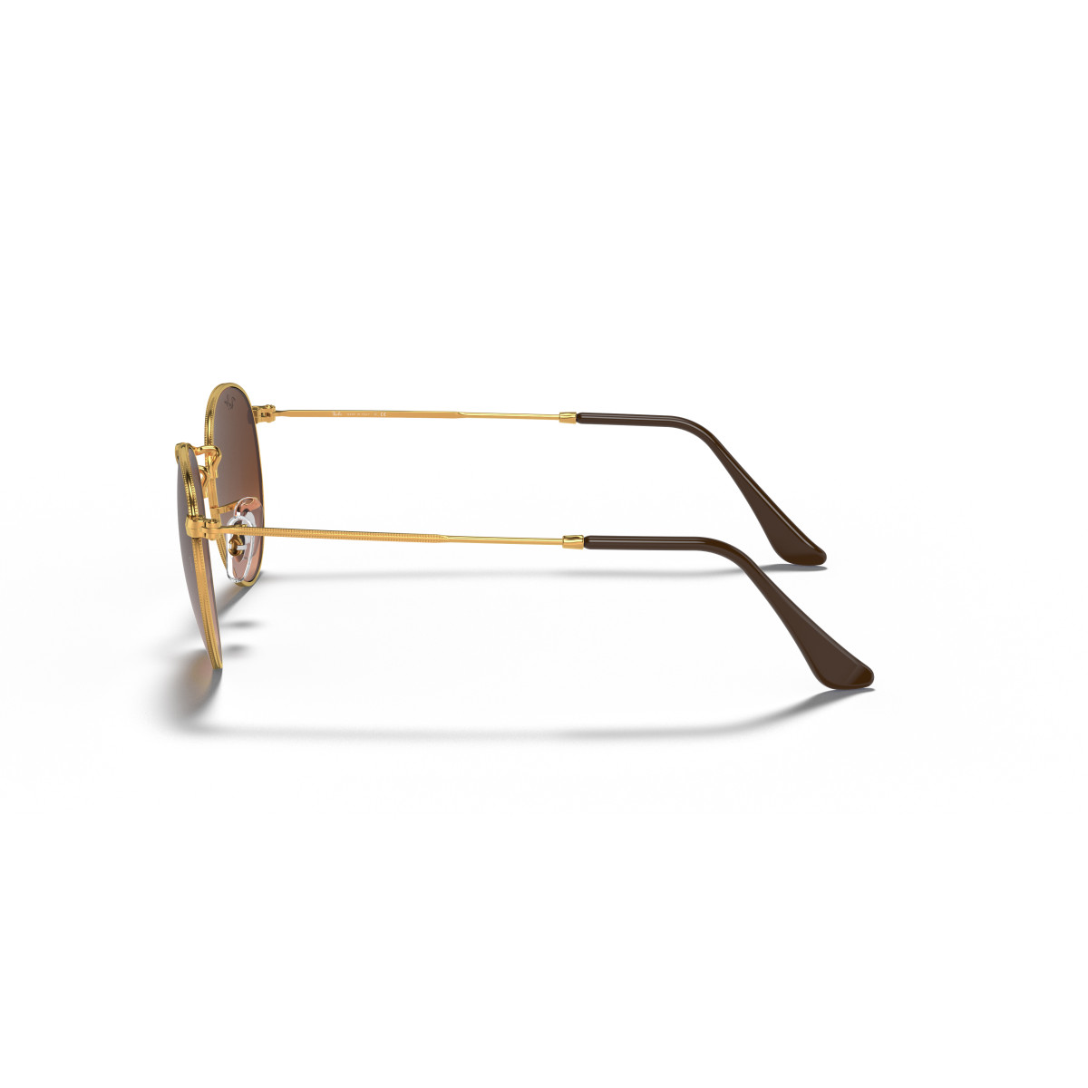 Ray-Ban Round Metal Small päikeseprillid | Light Bronze - Pink Brown Gradient