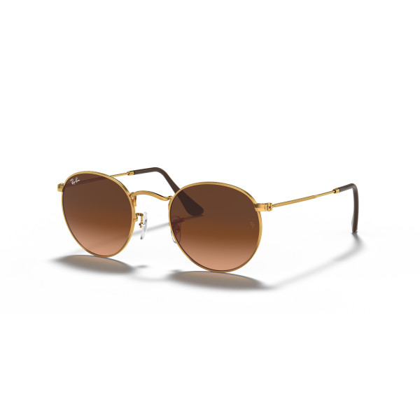 Ray-Ban Round Metal Large päikeseprillid | Light Bronze - Pink Brown Gradient