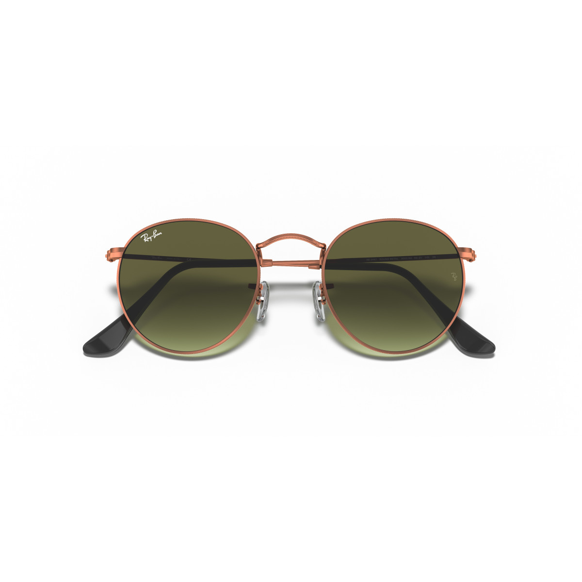 Ray-Ban Round Metal Large päikeseprillid | Bronze Copper - Green Gradient