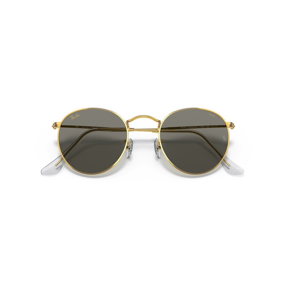 Ray-Ban Round Metal Large päikeseprillid | Photochromic | Gold - Clear