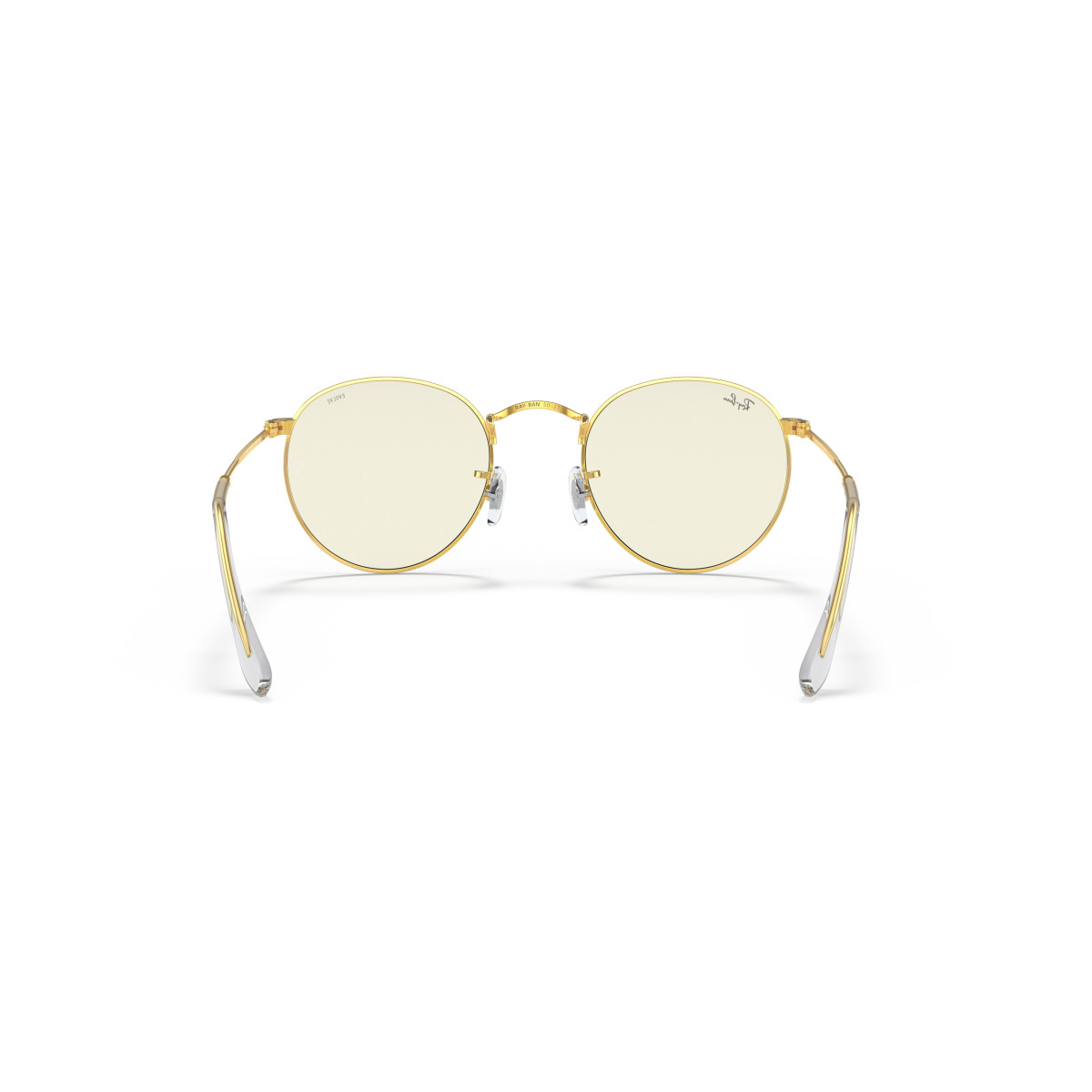 Ray-Ban Round Metal Large päikeseprillid | Photochromic | Gold - Clear