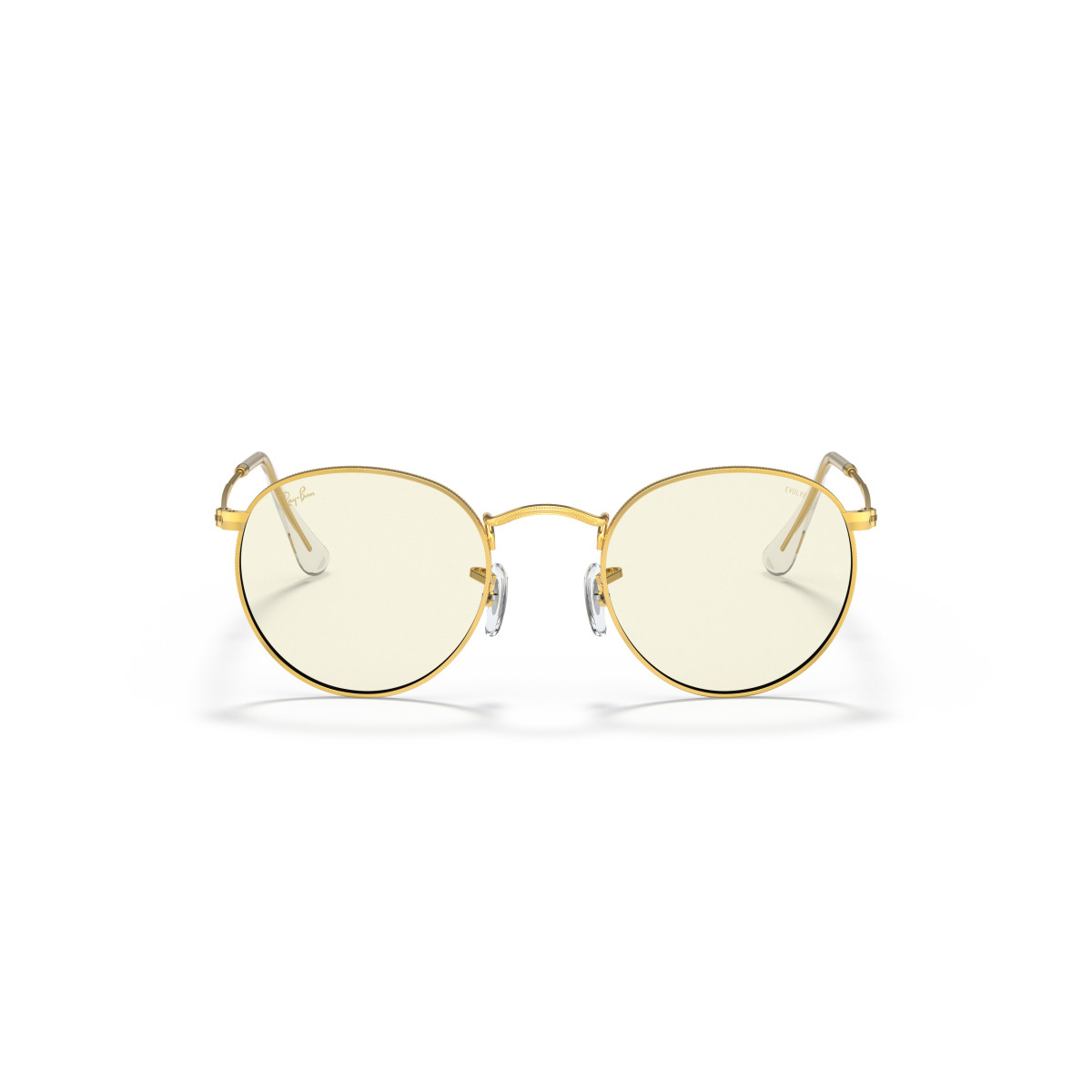 Ray-Ban Round Metal Large päikeseprillid | Photochromic | Gold - Clear