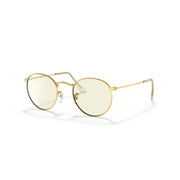 Ray-Ban Round Metal Large päikeseprillid | Photochromic | Gold - Clear