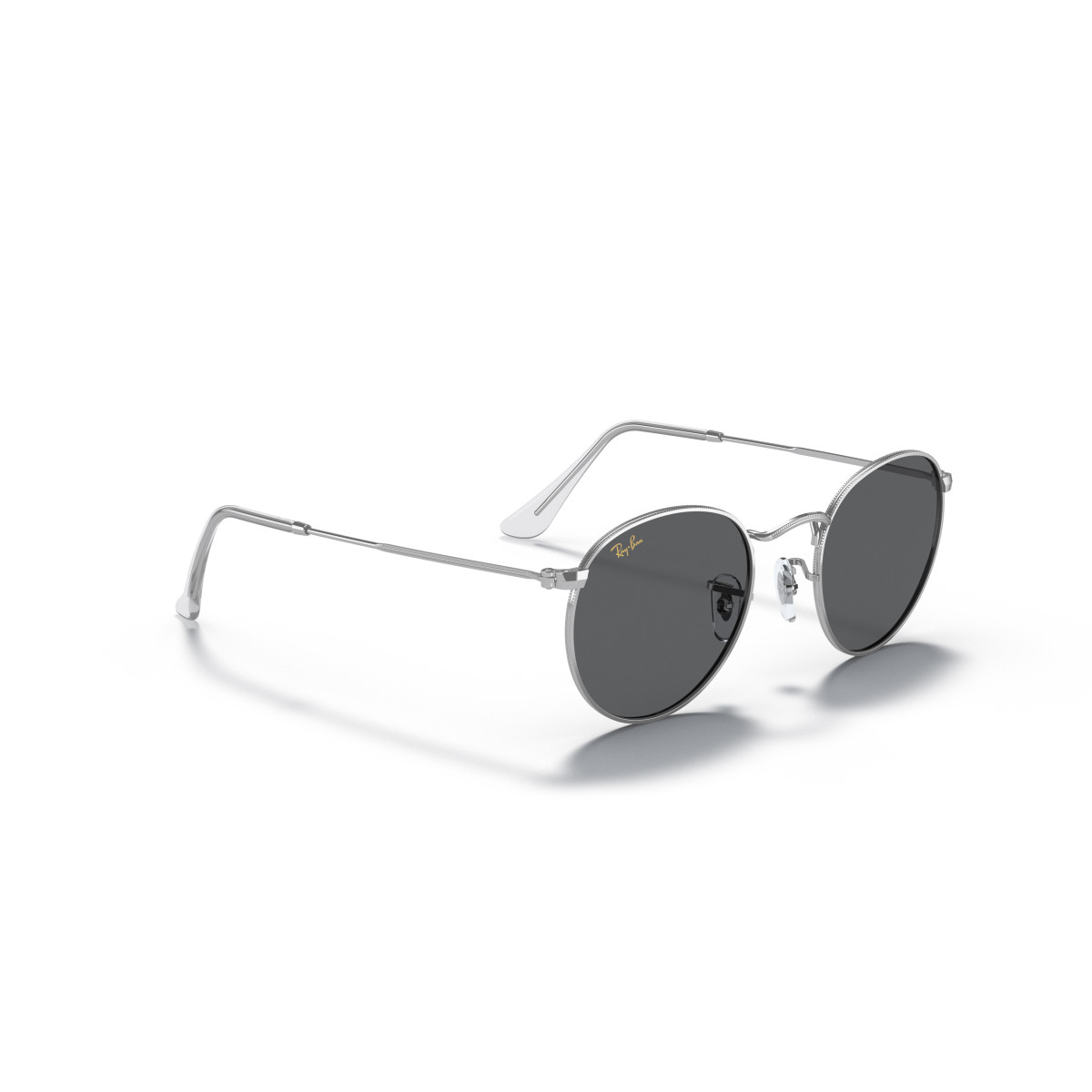 Ray-Ban Round Metal Large päikeseprillid | Silver - Dark Grey