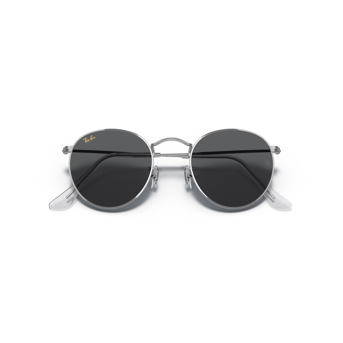 Ray-Ban Round Metal Large päikeseprillid | Silver - Dark Grey