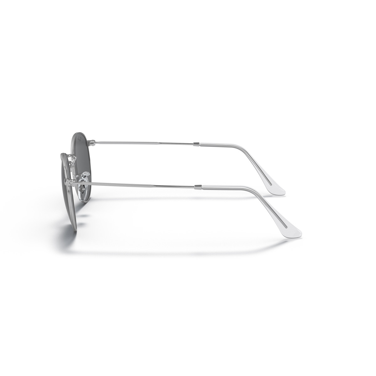 Ray-Ban Round Metal Large päikeseprillid | Silver - Dark Grey