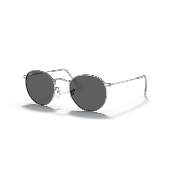 Ray-Ban Round Metal Large päikeseprillid | Silver - Dark Grey