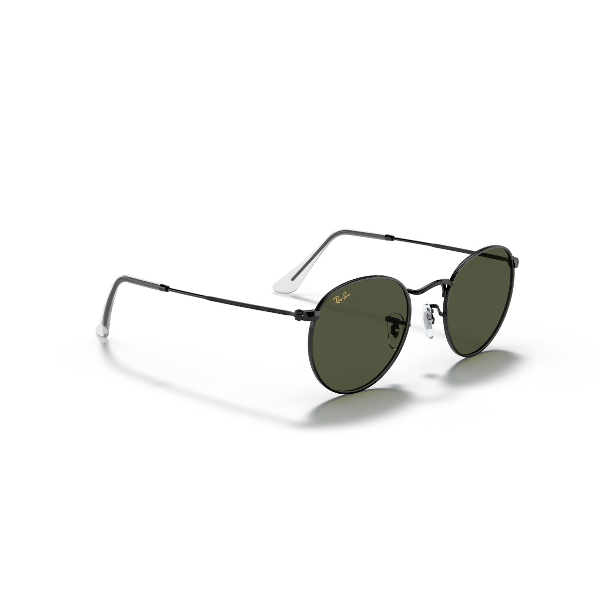Ray-Ban Round Metal Small päikeseprillid | Black - G-15 Green