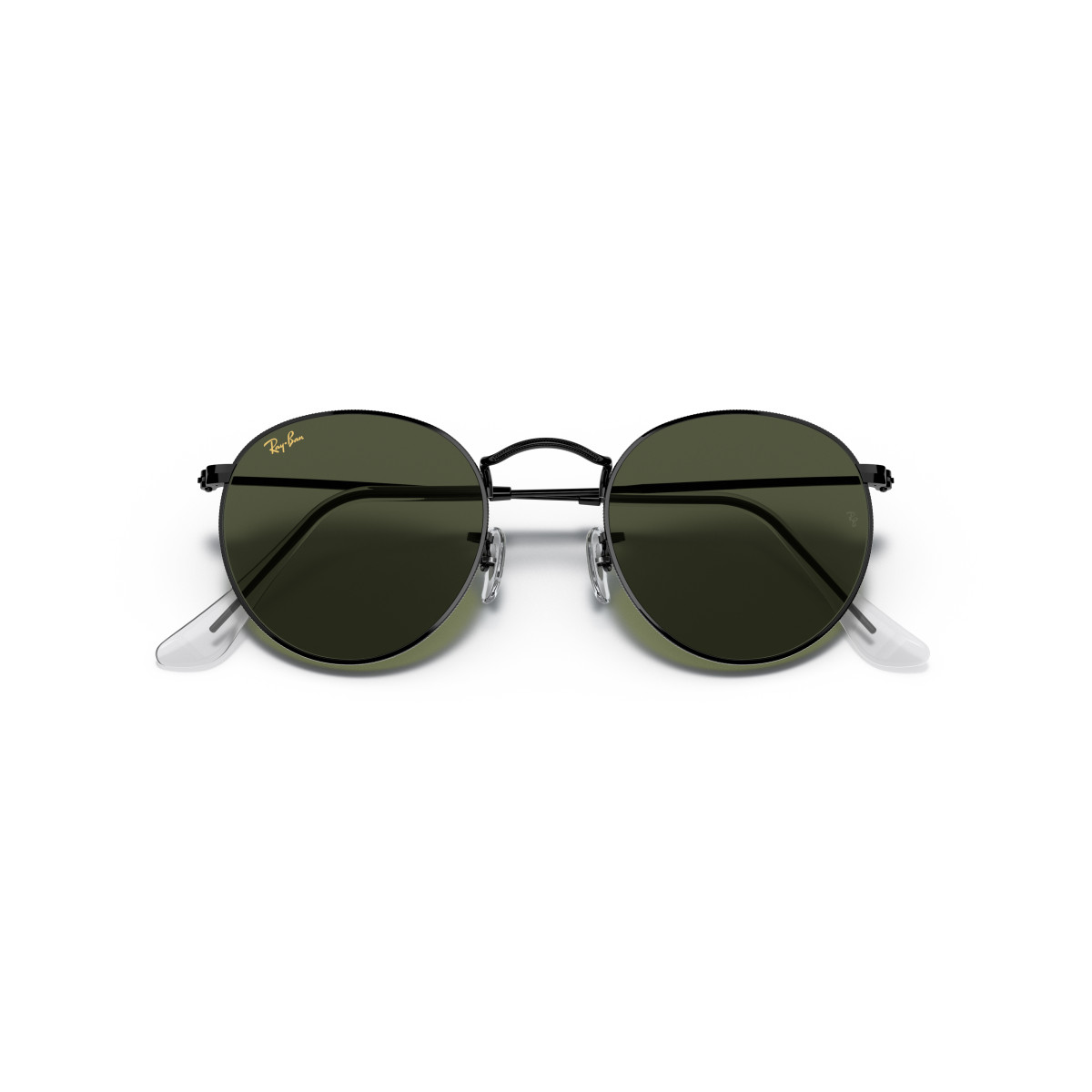 Ray-Ban Round Metal Small päikeseprillid | Black - G-15 Green