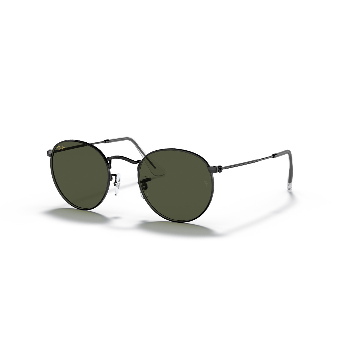 Ray-Ban Round Metal Small päikeseprillid | Black - G-15 Green
