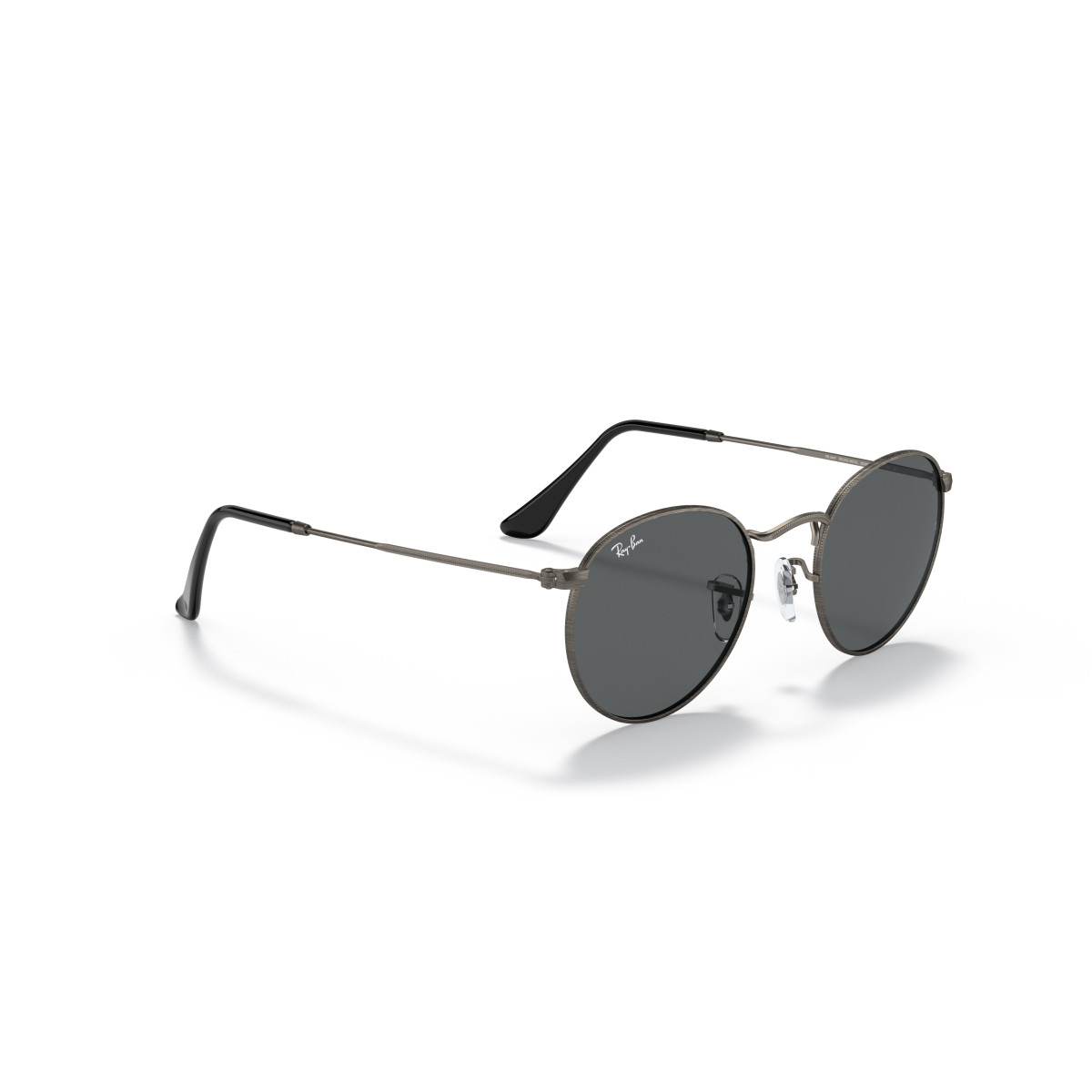 Ray-Ban Round Metal Large päikeseprillid | Gunmetal - Dark Grey