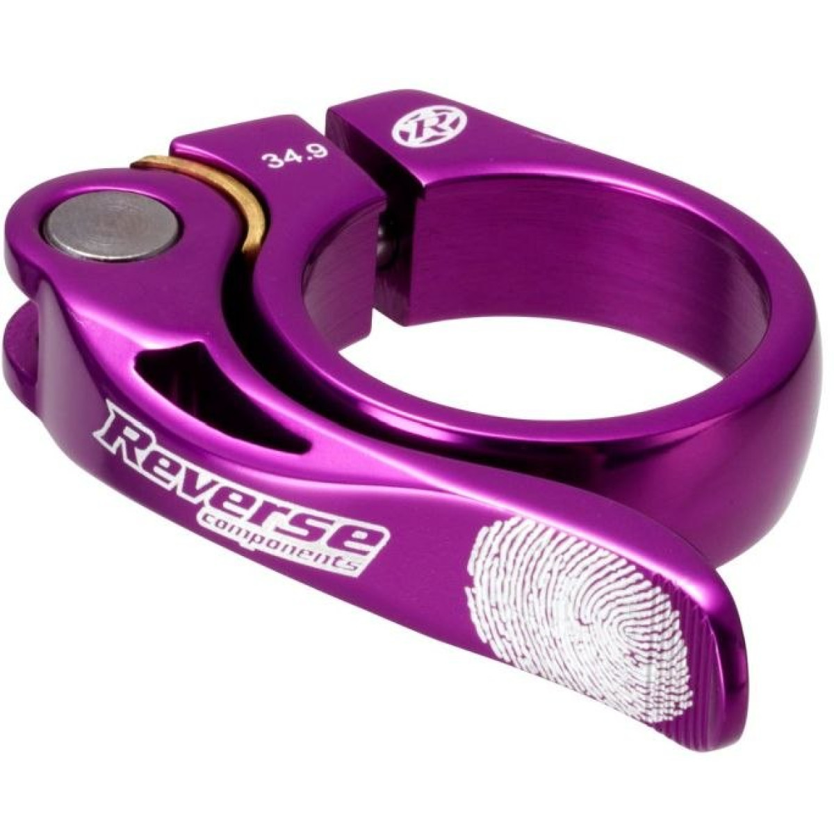 Reverse Long Life sēdekļa stutes skava | 34.9mm | Purple