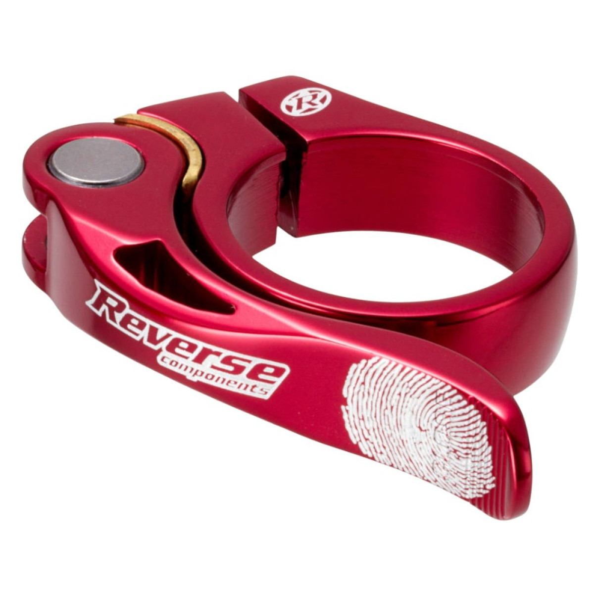 Reverse Long Life sēdekļa stutes skava | 31.8mm | Red
