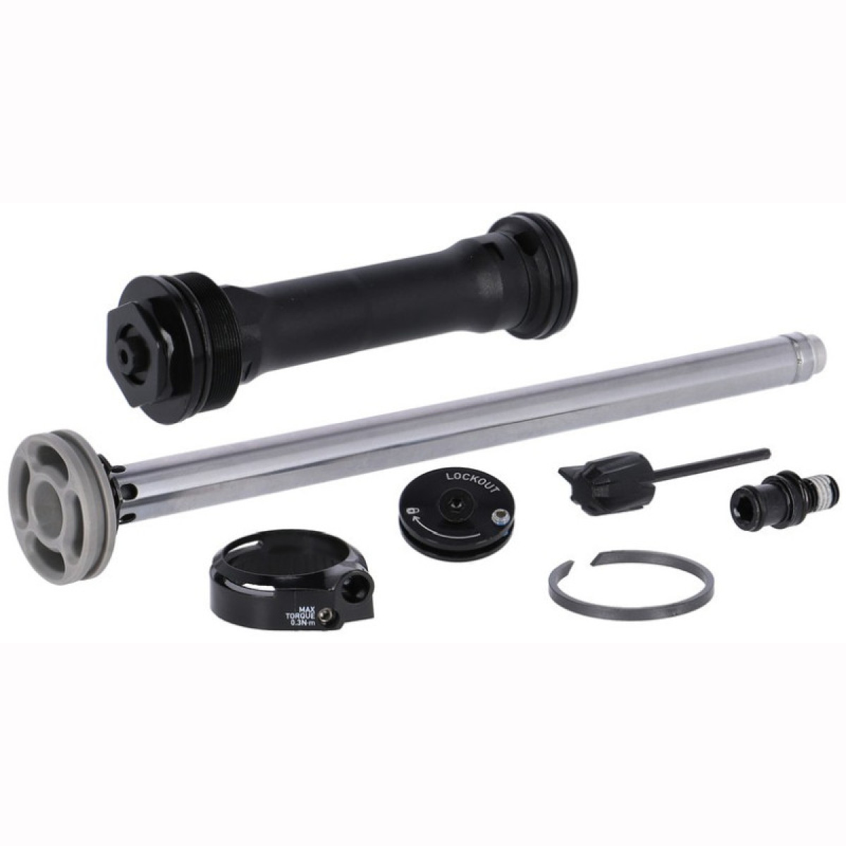 RockShox Fork Damper Assembly Kit | Remote 17mm Turnkey 100-160mm | 35 Silver A1 (2021)