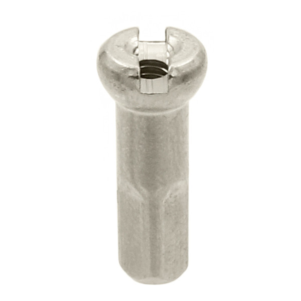 Sapim Brass Round 13G Nipple | 2.3 x 14.5 mm | Silver