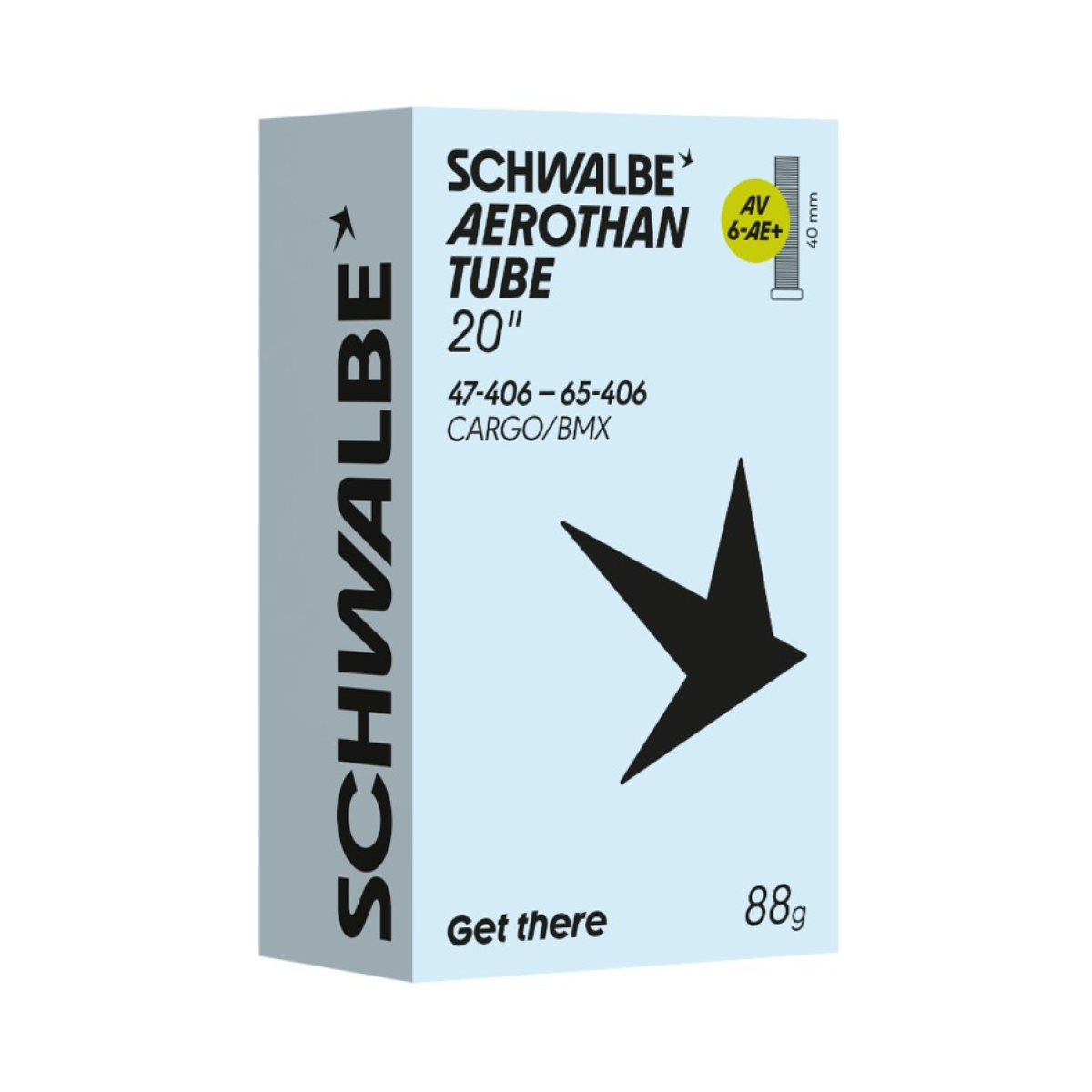 Schwalbe Aerothan BMX/Cargo 20" sisekumm 6AE+ | AV 40mm | 47/65-406