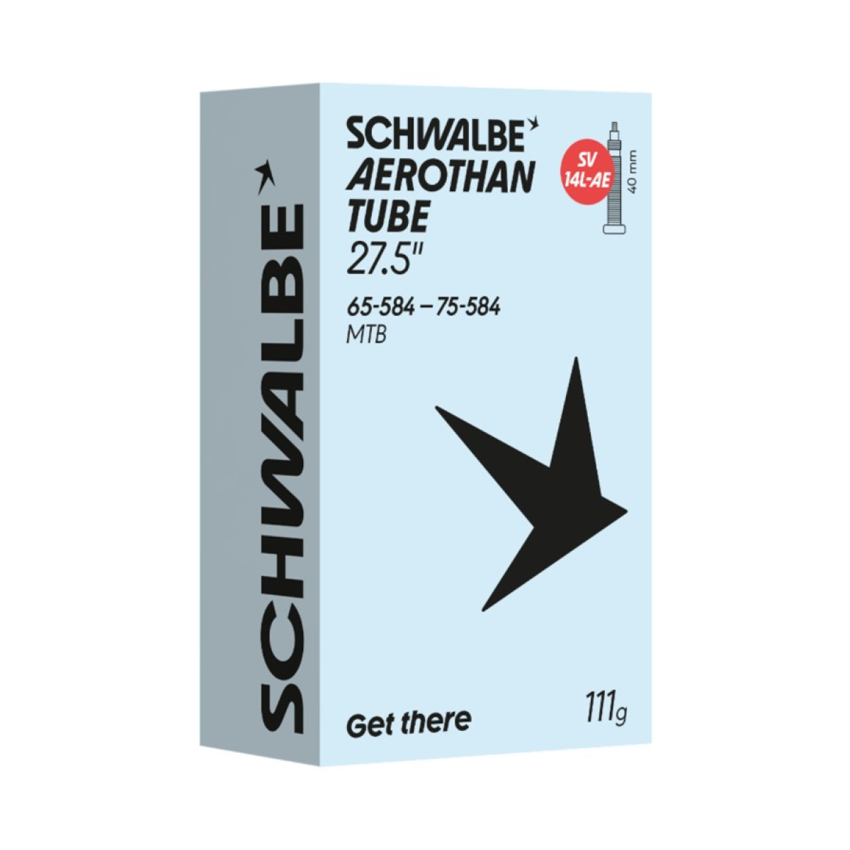 Schwalbe Aerothan MTB 27.5" kamera 14LAE | SV 40mm | 65/75-584