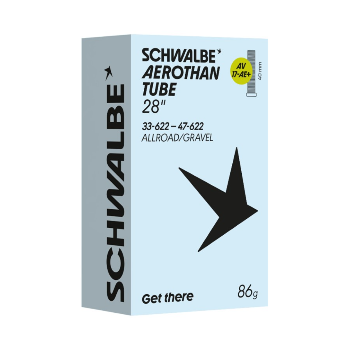 Schwalbe Aerothan Gravel/Allroad 28" kamera 17AE+ | AV 40mm | 33/47-622
