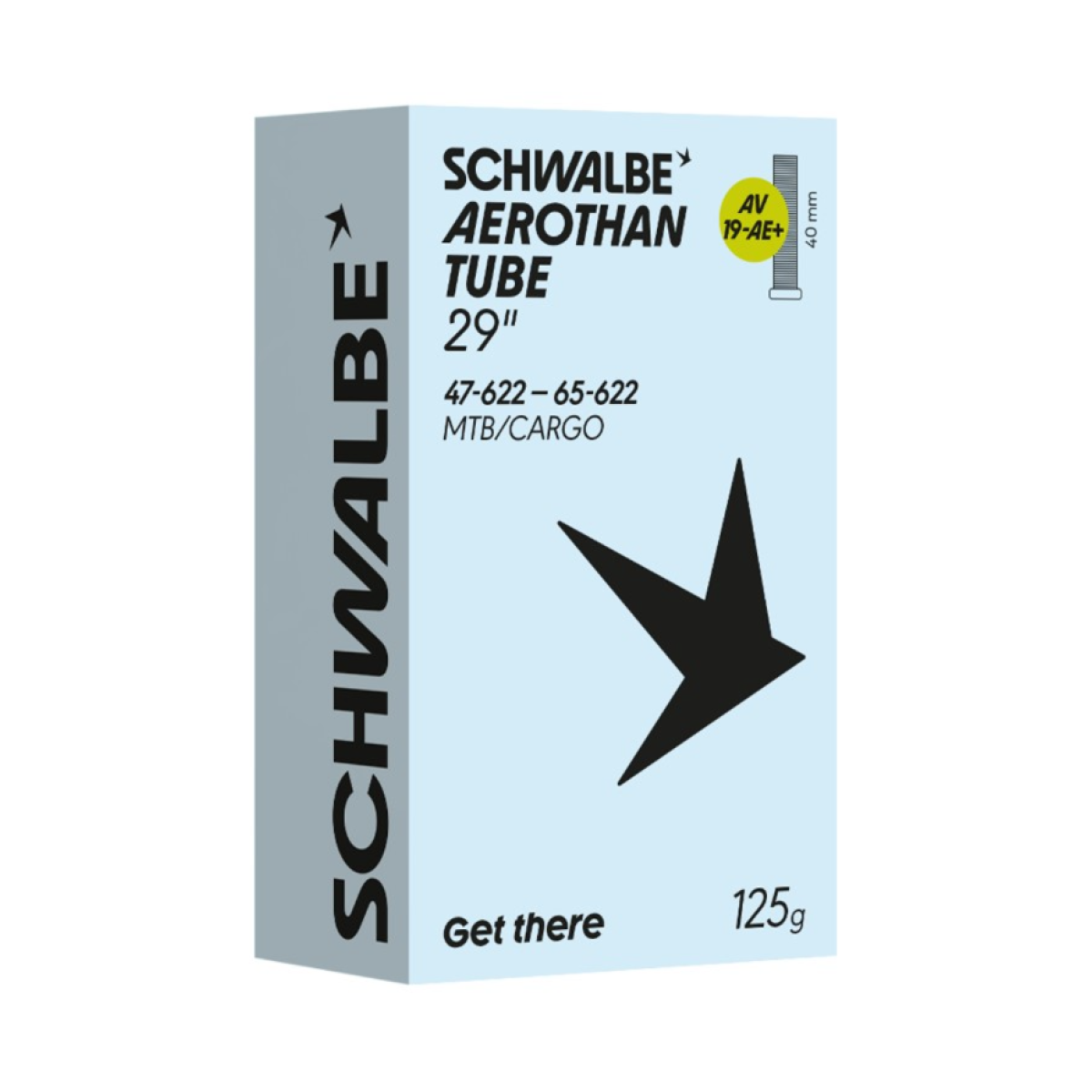 Schwalbe Aerothan MTB/Cargo 29" kamera 19AE+ | AV 40mm | 47/65-622