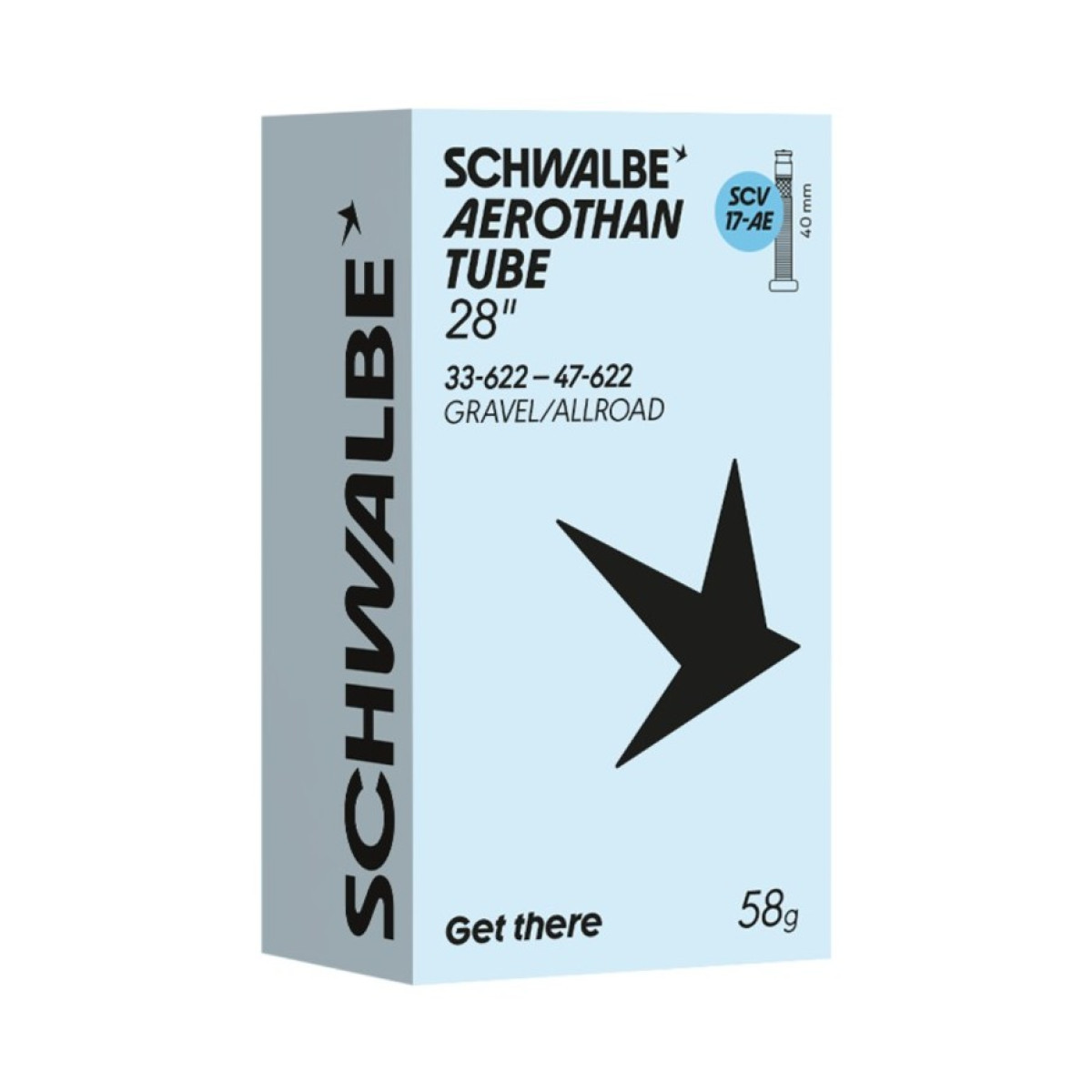 Schwalbe Aerothan Gravel/Allroad 28" kamera 17AE | SCV CLIK | 33/47-622