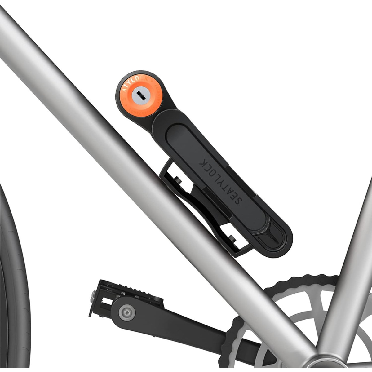Seatylock Foldylock kompaktne kokkupandav lukk | oranž