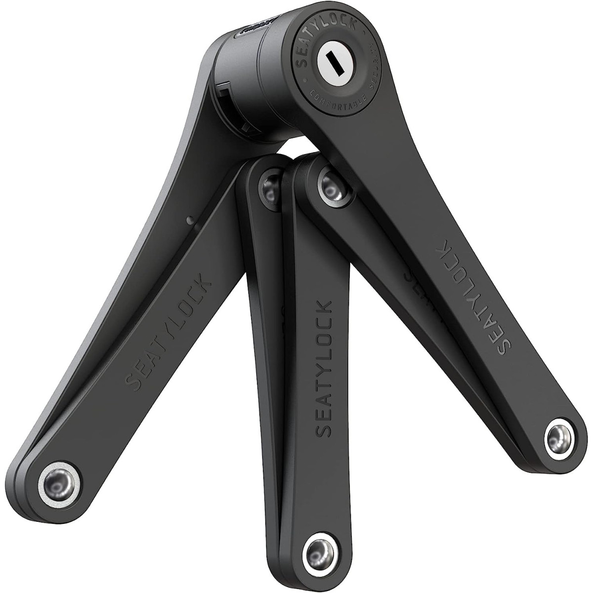 Seatylock Foldylock kompaktne kokkupandav lukk | Must