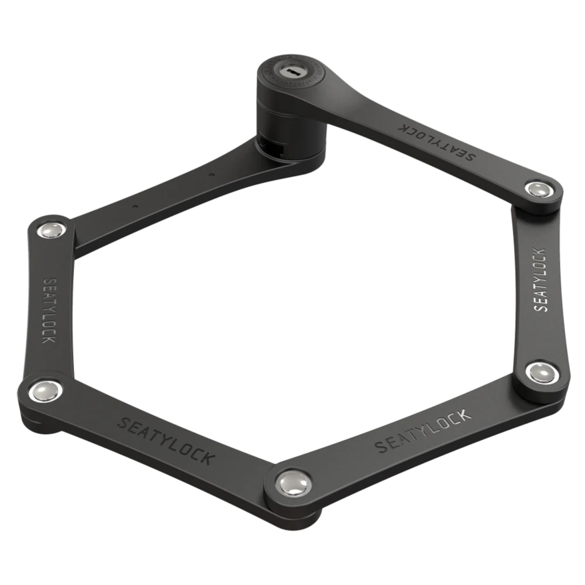 Seatylock Foldylock kompaktne kokkupandav lukk | Must