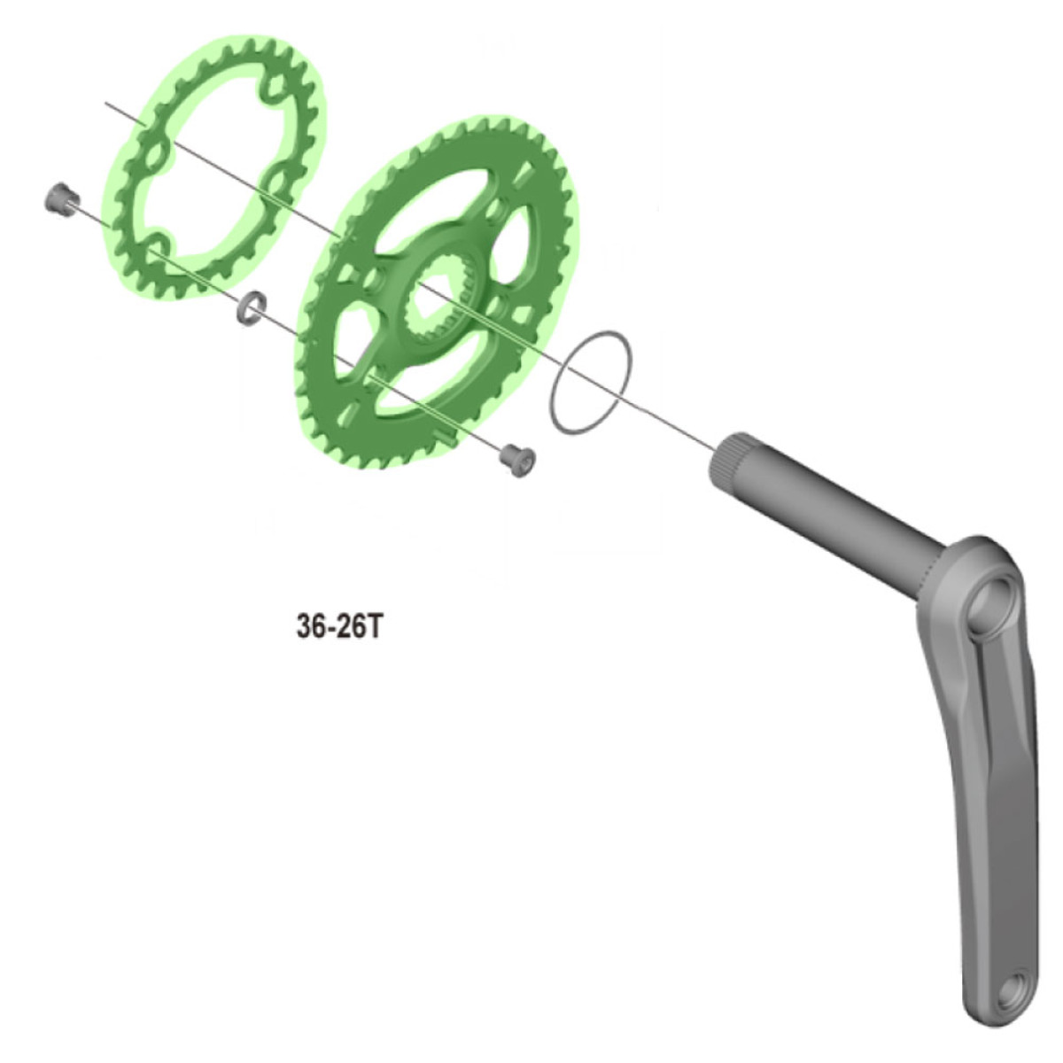 Shimano XT FC-M8100/M8120 hammasratas | DM | 2x12-käiguline