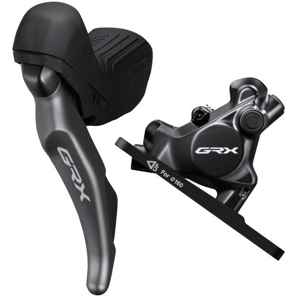 Shimano GRX ST-RX820 pārslēdzēju/bremžu rokturu komplekts ar BR-RX820 suportsmentu | 2 ātrumi | Kreisā | Priekšā