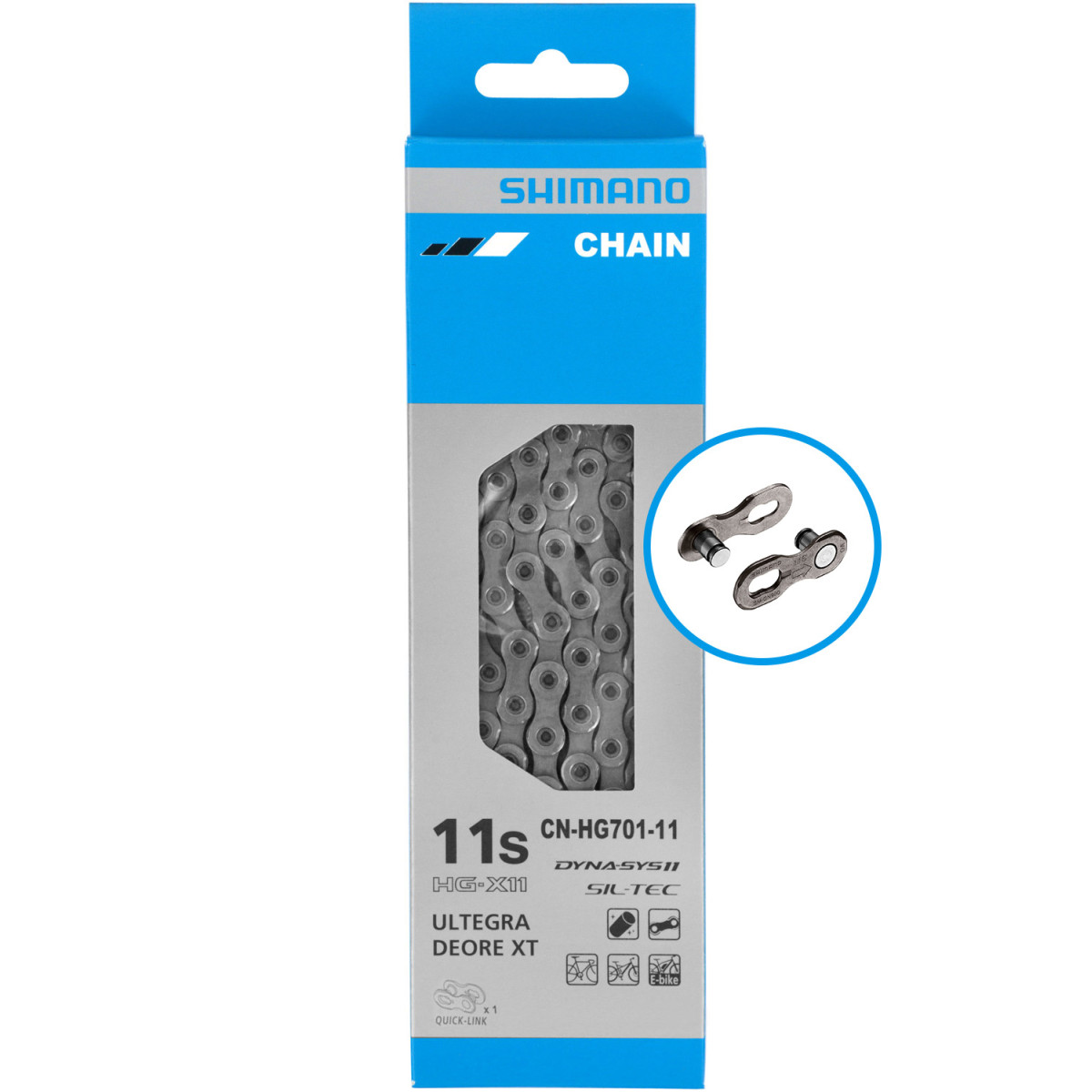 Shimano CN-HG701 ātrās saslēgšanas ķēde | 11 ātrumi