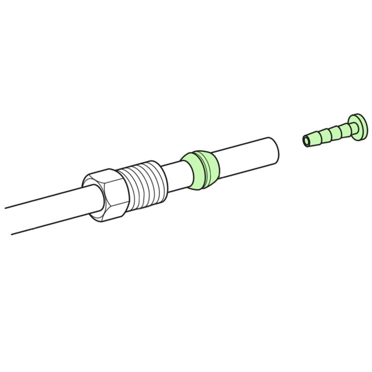 Shimano SM-BH59 sisestuskomplekt | Olive + sisestusnõelad