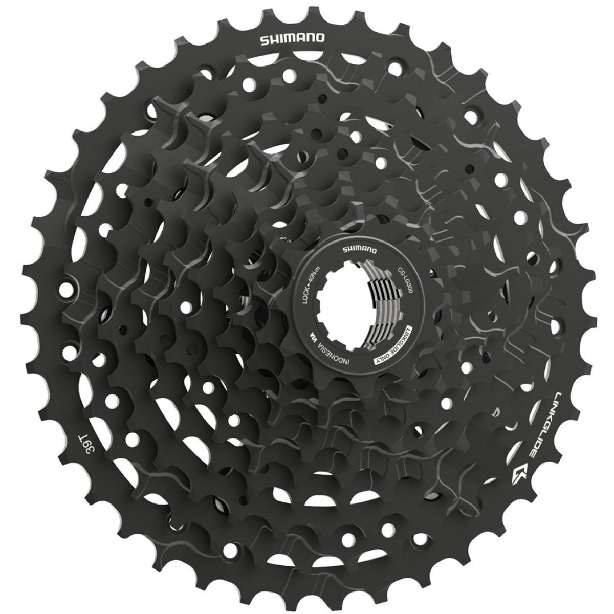 Shimano CUES CS-LG300 Linkglide kasete | 10 ātrumu