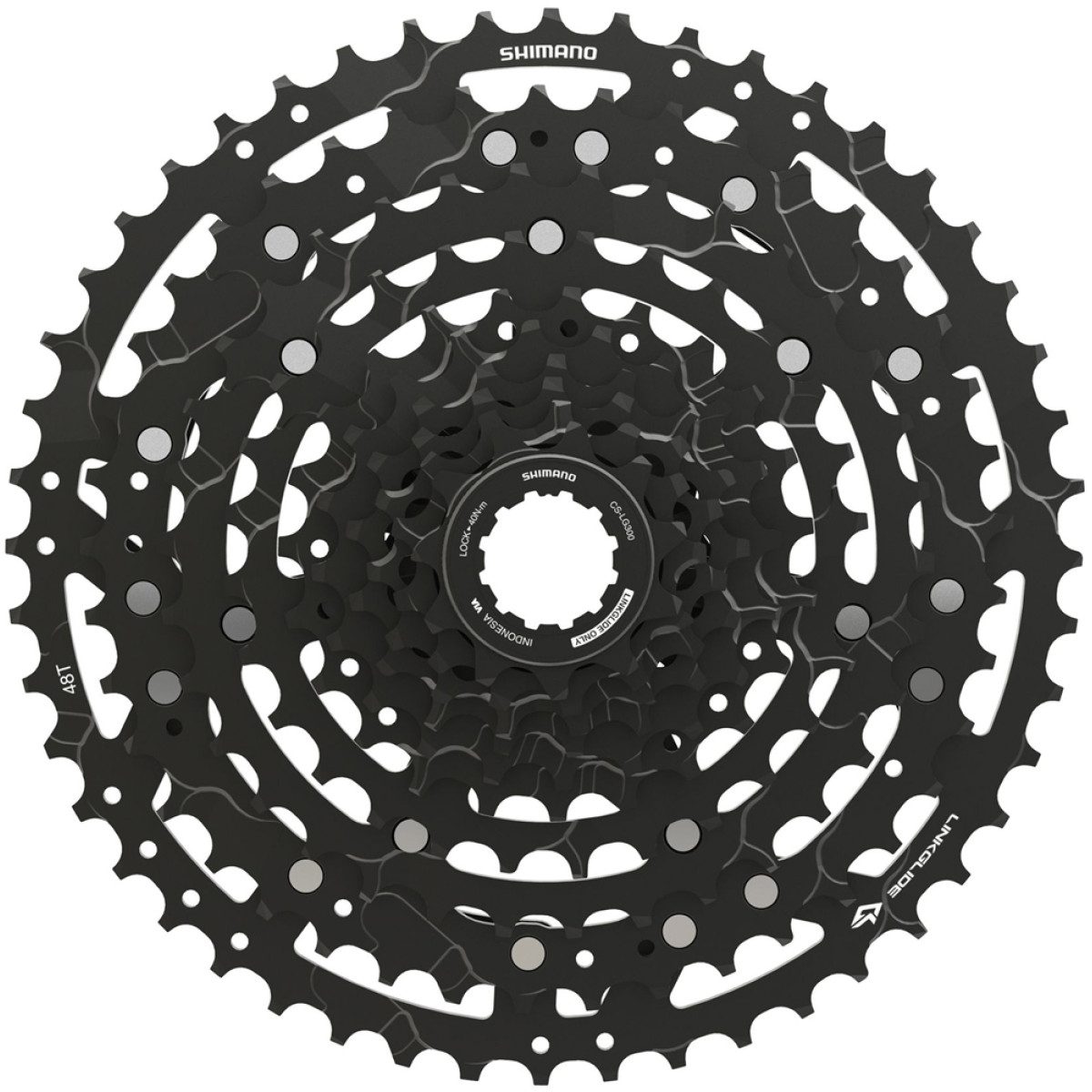 Shimano CUES CS-LG300 Linkglide kasete | 10 ātrumu