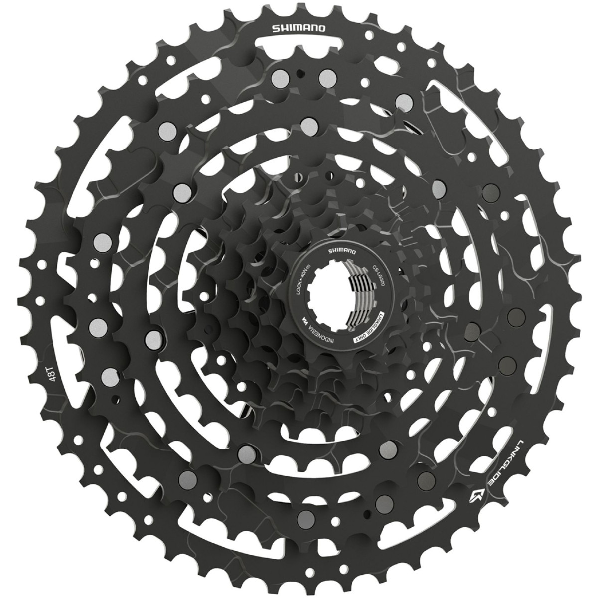 Shimano CUES CS-LG300 Linkglide kasete | 10 ātrumu