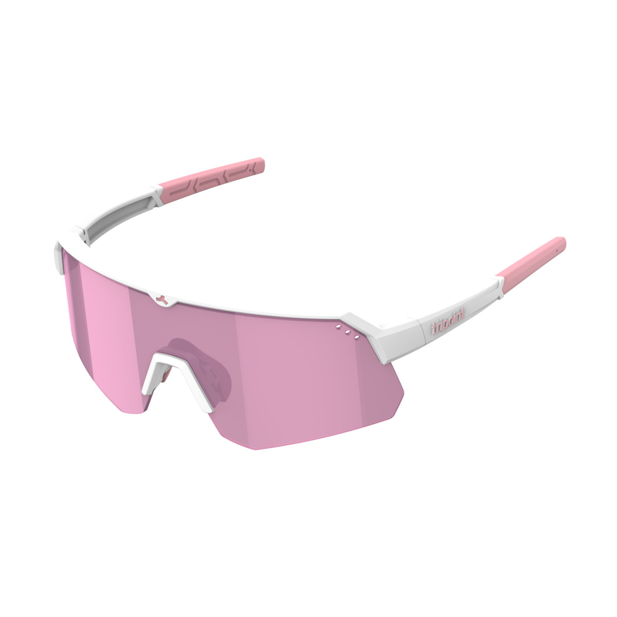 Tripoint 001 Treriksröset päikeseprillid | Matt White - Nylon Brown Pink Multi