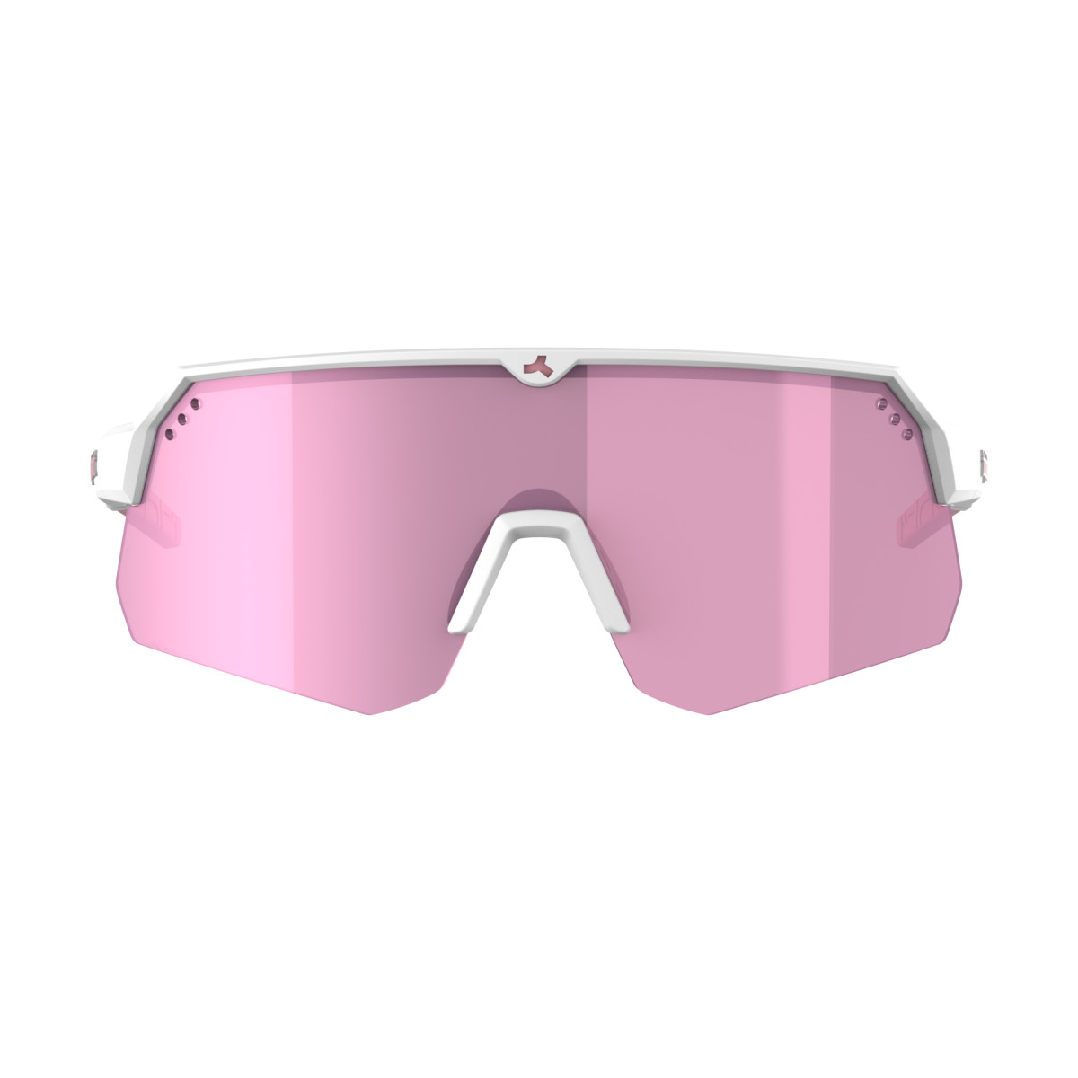Tripoint 001 Treriksröset päikeseprillid | Matt White - Nylon Brown Pink Multi