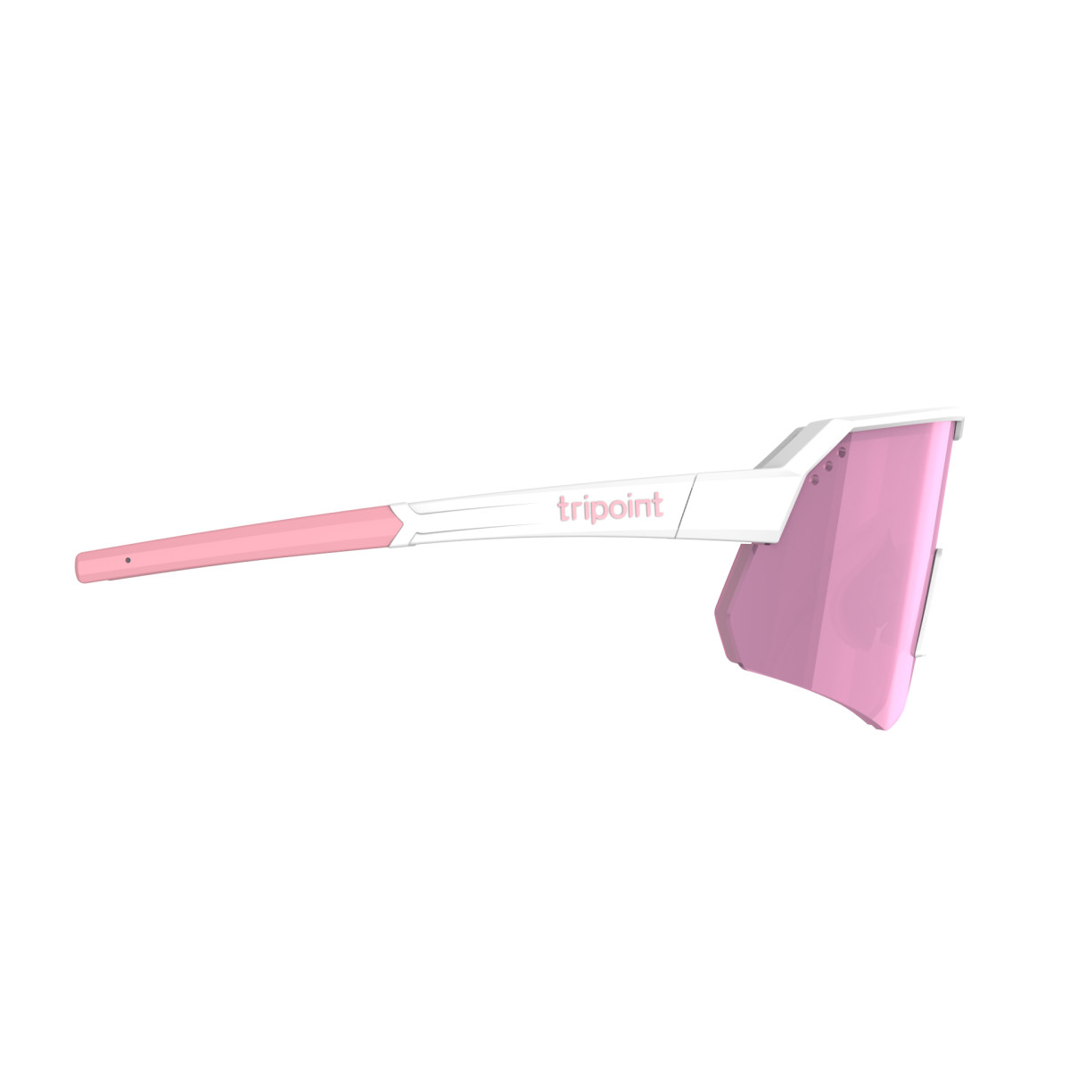 Tripoint 001 Treriksröset päikeseprillid | Matt White - Nylon Brown Pink Multi