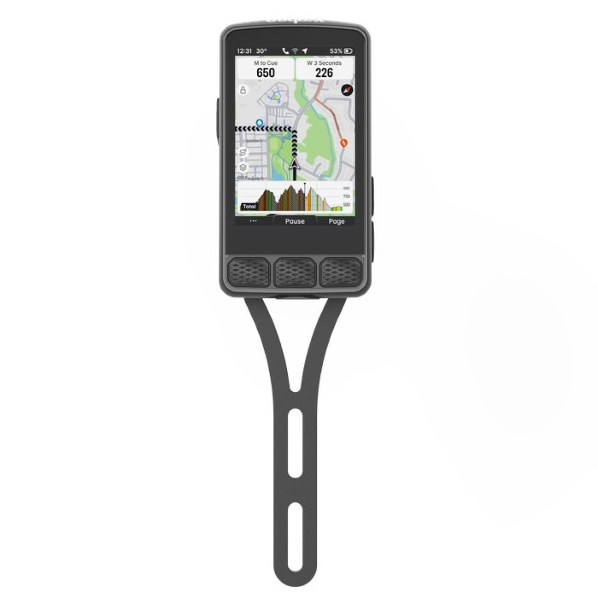 Wahoo ELEMNT Roam 3/Bolt 3 Out Front integrētais velodatora stiprinājums