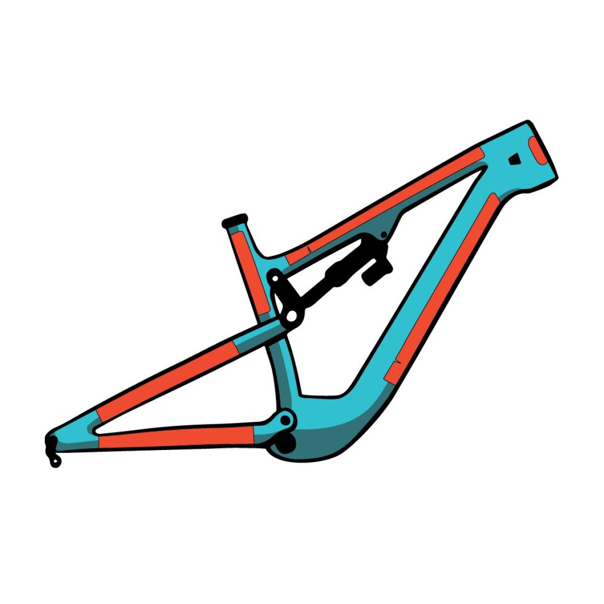 RideWrap Covered eMTB rāmja aizsargss komplekts | Matte