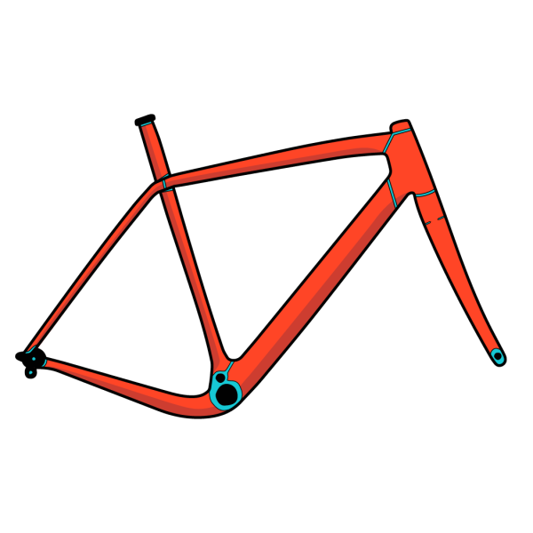 RideWrap Tailored Road / Gravel rāmja aizsargplāksne | Custom
