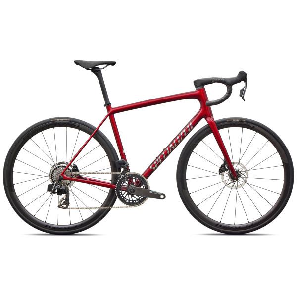 Specialized Aethos 2 Pro maanteeratas | SRAM Force AXS | Gloss Red Sky - Chrome