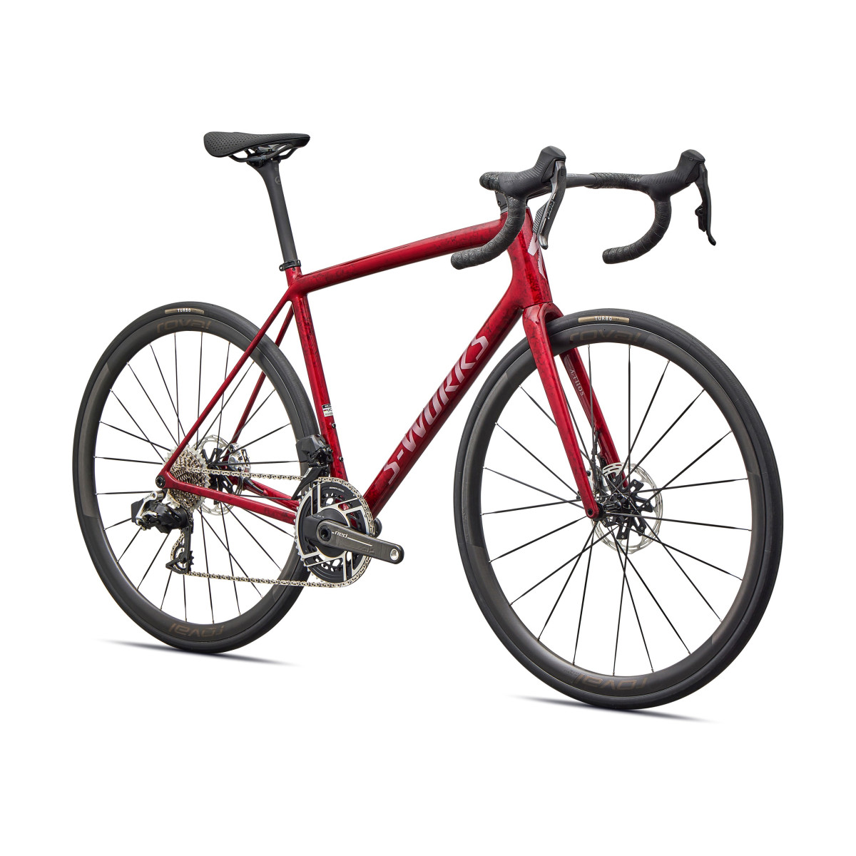 S-Works Aethos 2 maanteeratas | SRAM Red AXS | Sandstone Metallic Base - Red Tint