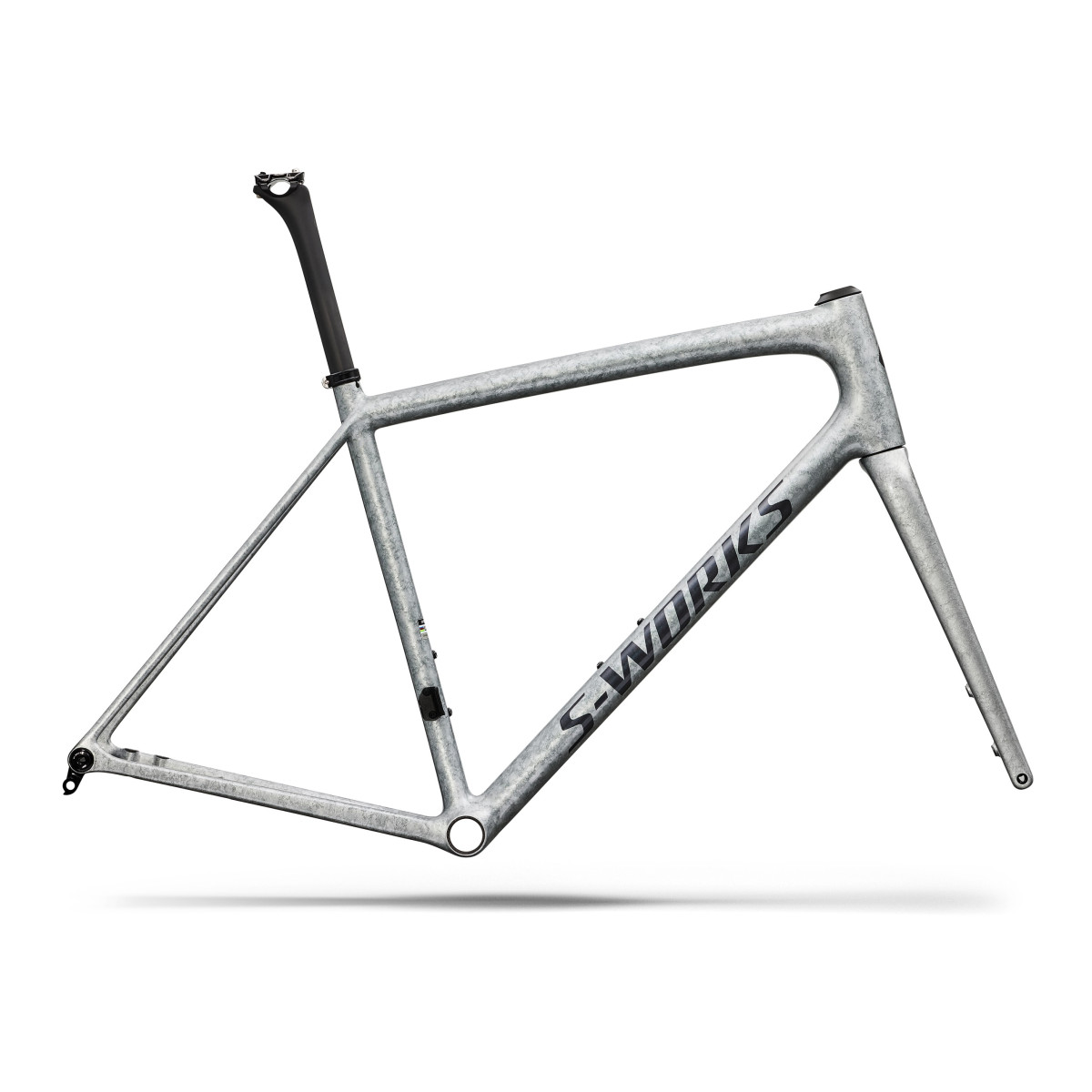 S-Works Aethos 2 raamikomplekt | Gloss Silver Blurred Impasto - Black Pearl