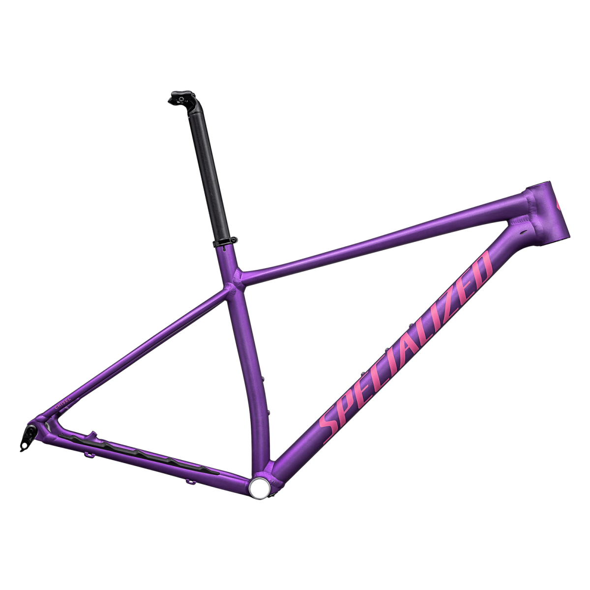Specialized Chisel Hardtail rāmis | Purple Tint Linear Brushed - Rebel Pink
