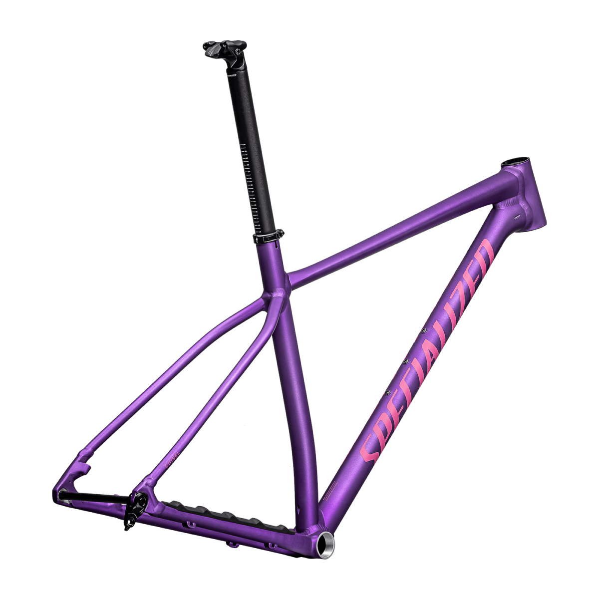 Specialized Chisel Hardtail rāmis | Purple Tint Linear Brushed - Rebel Pink