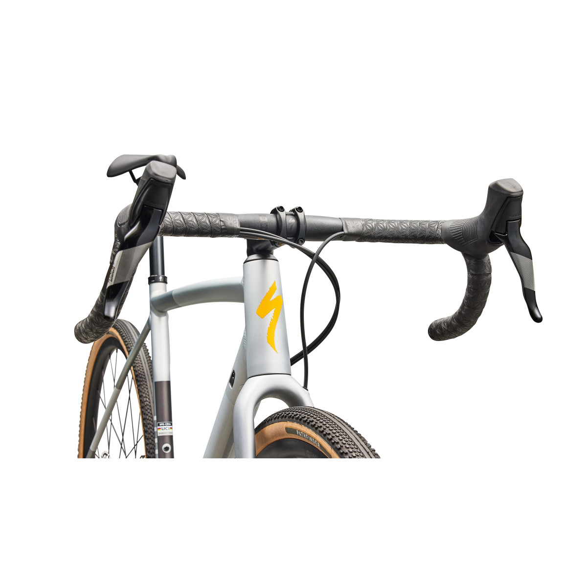 Specialized Crux DSW Comp gravel jalgratas | Shadow Silver - California Sunshine