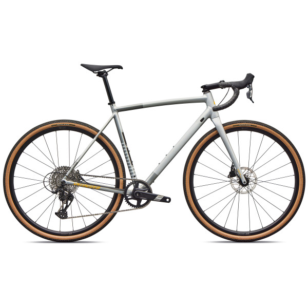 Specialized Crux DSW Comp gravel jalgratas | Shadow Silver - California Sunshine
